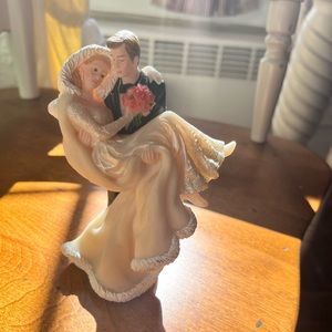 winter wedding cake topper